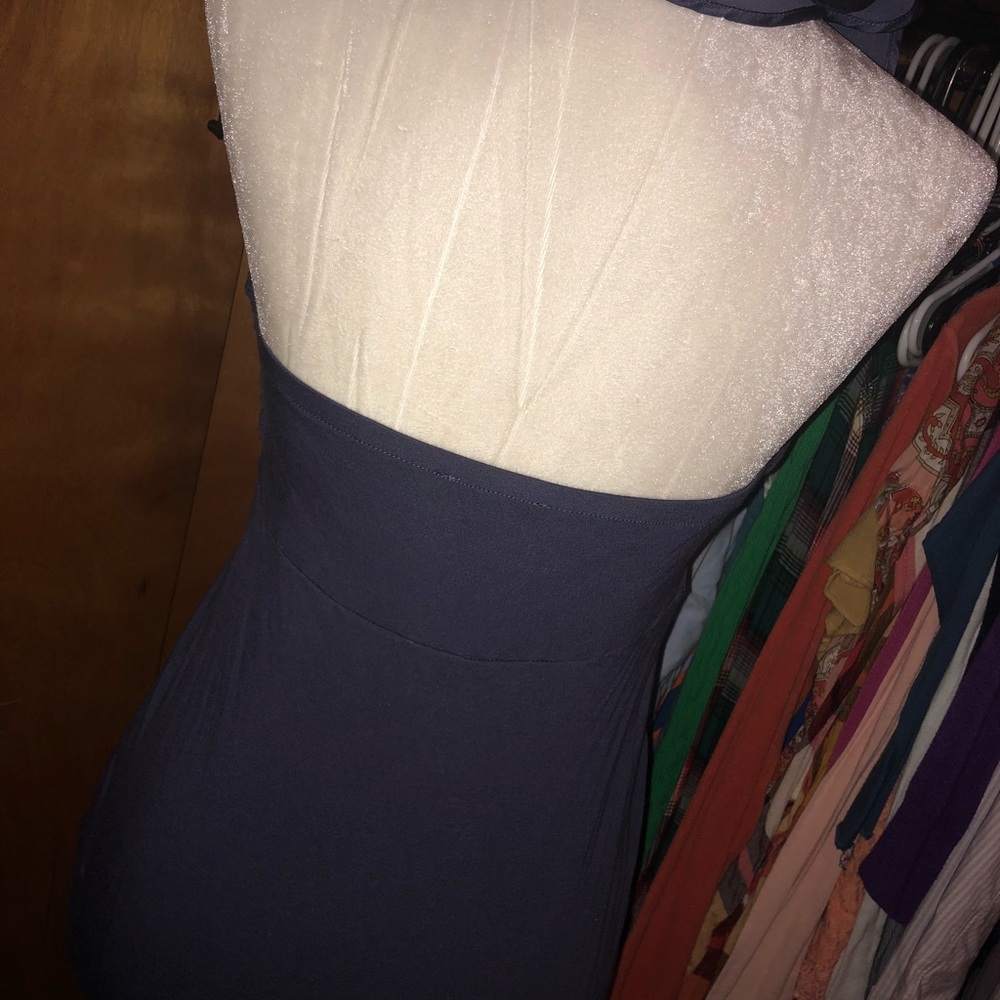NWOT Purple Ruffle Halter Top - Picture 4 of 5